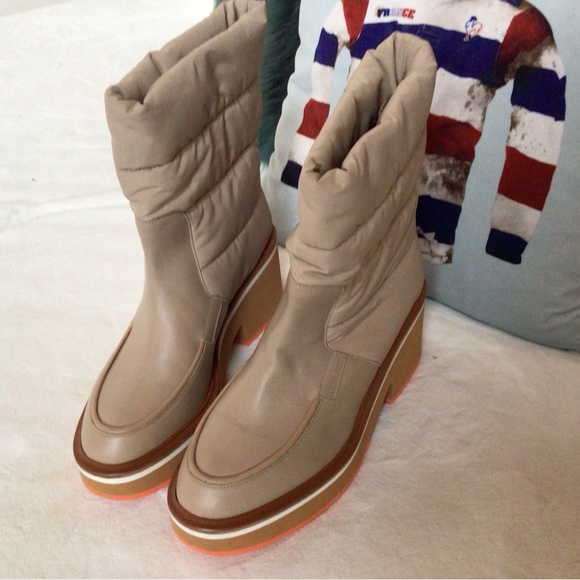 Robert Clergerie Ally Quilted Block Platform Boots, 39.5, - Picture 2 of 9